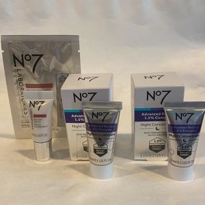 No7 4p Firming Booster Serum & Advanced Retinol Night Concentrate NIB $30